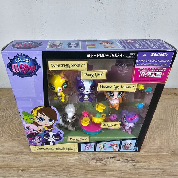 Hasbro Littlest Pet Shop Birthday Surprise #3841 #3842 #3843 #3844 #3845 NEW LPS - Picture 3 of 12